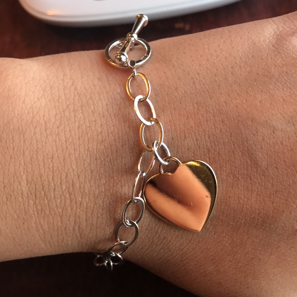 Sterling Ross Simons toggle heart bracelet - 7.75” long - Picture 8 of 12